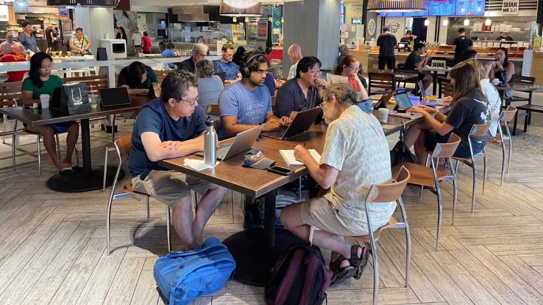 Sunday Writing Session at Ala Moana Center